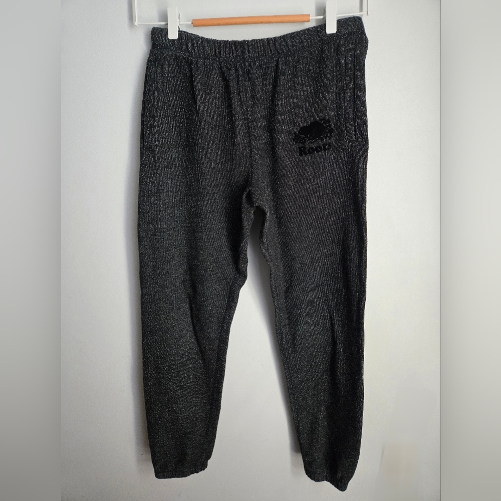 ROOTS Heather Black Jogger Pants
